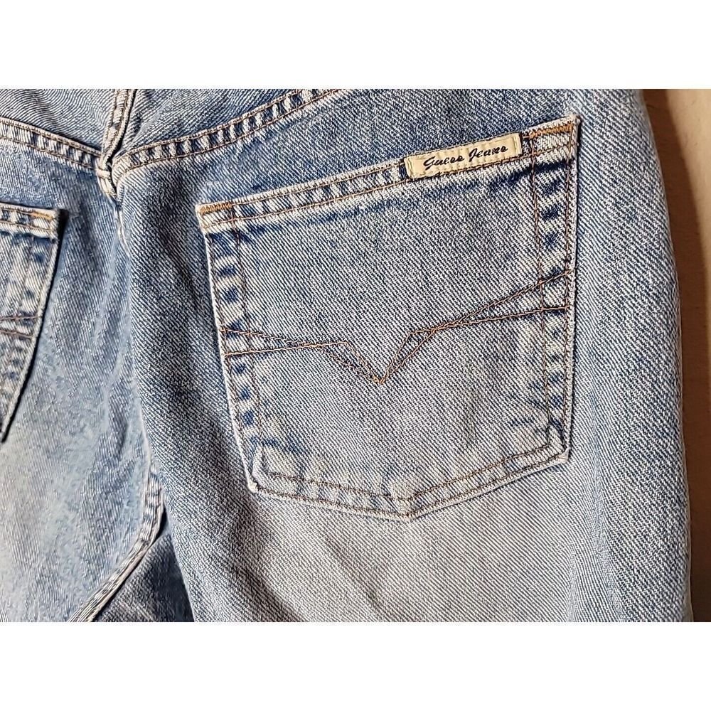 Guess Jeans Men's Size 28 Blue Button Fly  USA Demin Vintage T71 - Picture 9 of 16